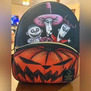 Disney Black and Orange Nightmare Before Christmas Loungefly